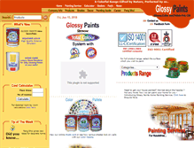 Tablet Screenshot of glossypaints.com